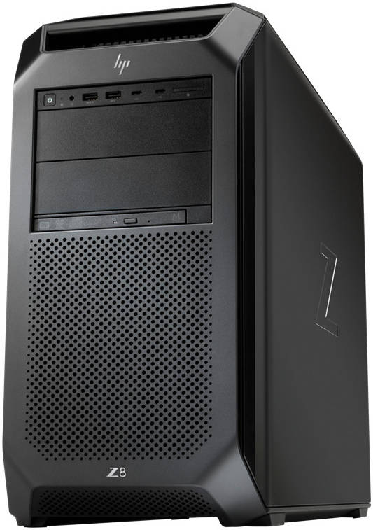 HP Z8 G4 Tower Workstation PC, Intel Xeon Gold 6138 2.00GHz 20-Core Processor, 32GB DDR4 RAM, 1x1TB SATA  3.5", 1x500GB SSD M.2, Enterprise HDD, Linux OS, Black | Z8 G4 4T