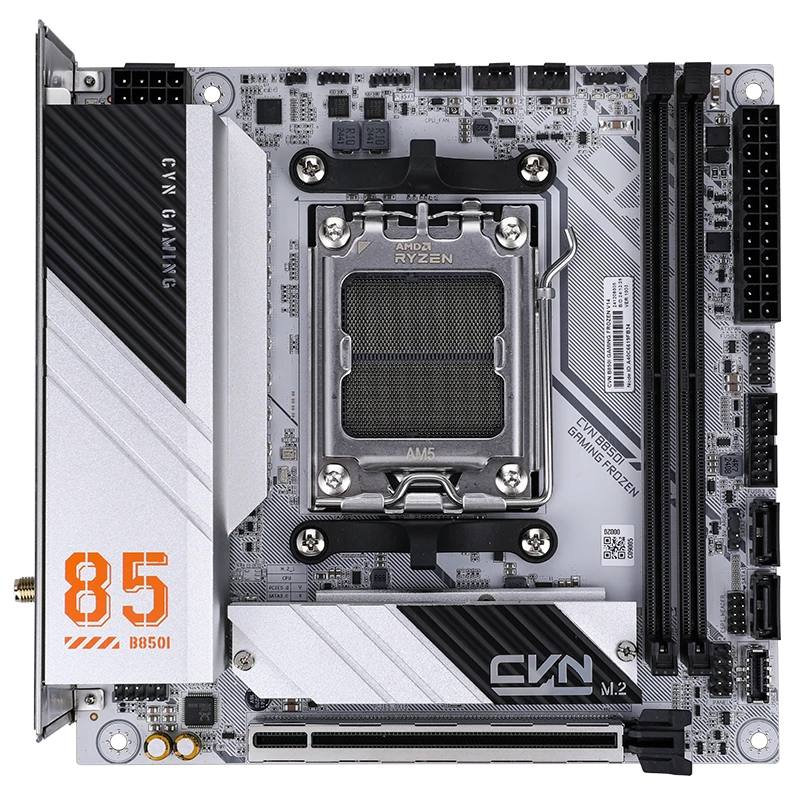 Colorful CVN B850I GAMING FROZEN V14 Mini-ITX Motherboard – AMD B850, AM5 Socket, DDR5, PCIe 5.0, M.2 Slots, WiFi 6, Compact High-Performance Gaming Board