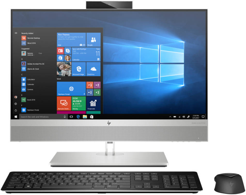 HP EliteOne 800 G6 24 All-in-One Customizable PC, 23.8" Non Touch Display, 10th Gen Intel Core I5-10500, 8GB RAM, 512GB SSD, Win 10, USB Eng Black Wired Keyboard + HP Wired Black Mouse | 9JE84AV