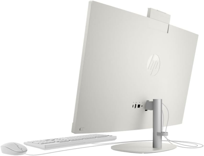 2023 Newest HP All-in-One 27-inch Desktop, 13th Generation Intel Core i7-1355U processor|16GB DDR4 RAM|1TB M.2 SSD|Intel® Iris® Xᵉ Graphics| Windows 11 Pro - Shell white (Upgraded)