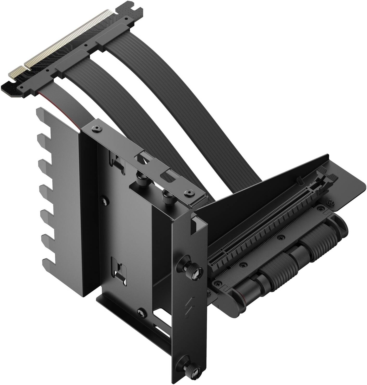 Fractal Design Flex 2 PCIe 4.0 Black Mount Kit – Vertical GPU Mount for Enhanced Display & Cooling
