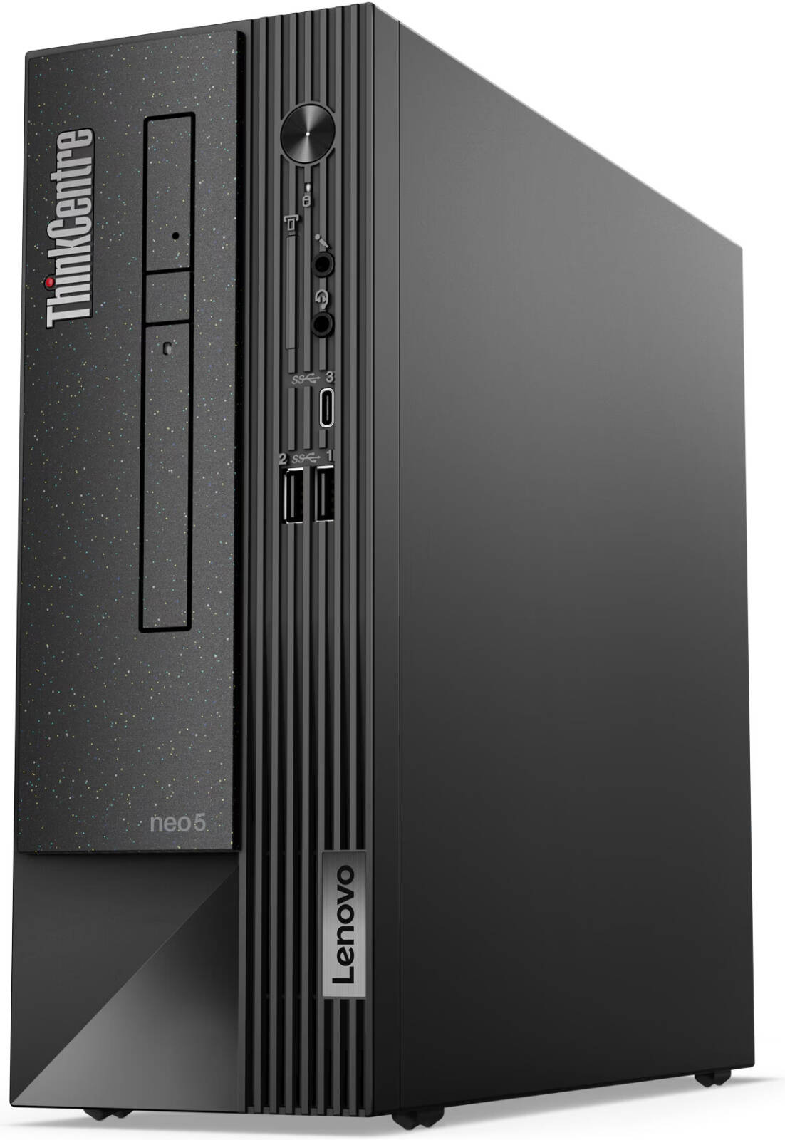 Lenovo ThinkCentre neo 50s SFF Desktop Computer, Intel Core i5-12400 Processor, 4GB RAM, 256GB SSD, Intel UHD Graphics 730, Wired English Keyboard & Mouse, FreeDOS, Black | 11T000HKGP