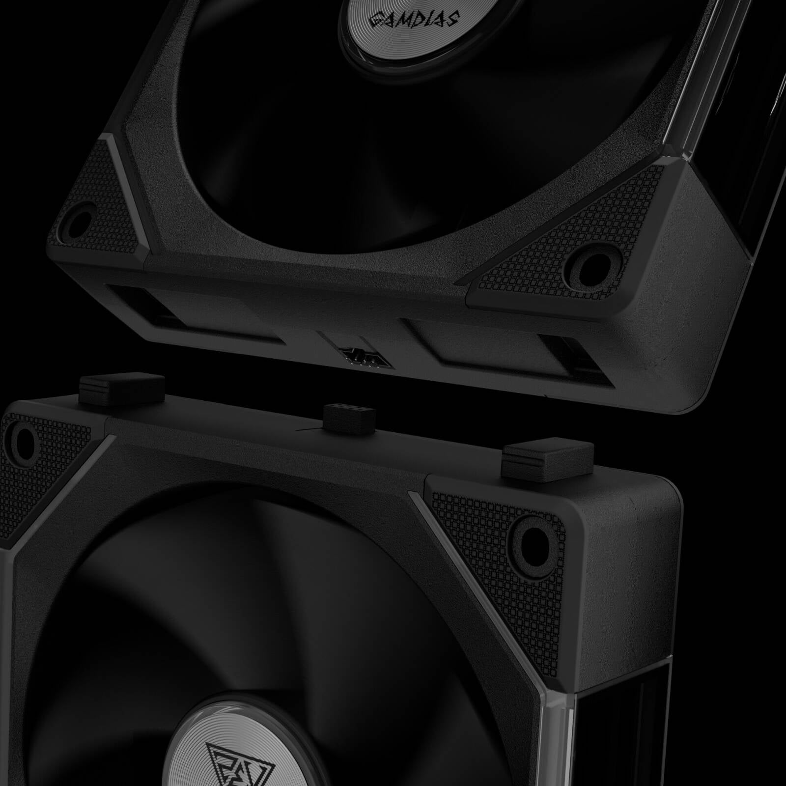 GAMDIAS AEOLUS P2-1203 120mm RGB Cooling Fan – Quiet High Airflow PC Case Fan with RGB Lighting