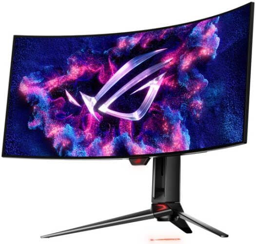 ASUS ROG Swift PG34WCDM Gaming Monitor – 34" Ultrawide QHD (3440x1440), OLED, 240Hz, 0.03ms, DisplayPort + HDMI (x2) + USB-C + USB Hub, Black