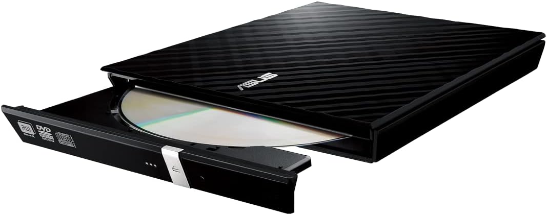 ASUS SDRW-08D2S-U LITE EXTERNAL DISC DRIVE USB 2.0 BLACK