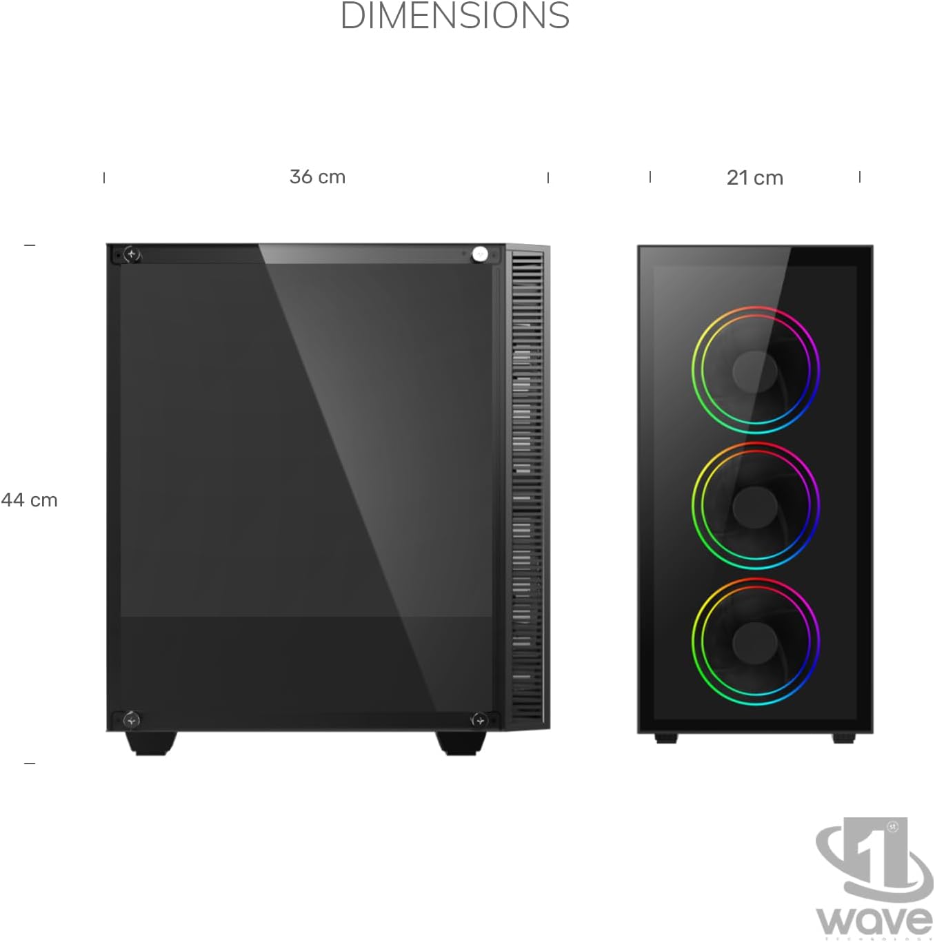 First Wave IronStorm Gaming PC – Intel Core i7-12700F, 8GB RTX 5060 Graphics, 16GB DDR5 RGB RAM, 1TB M.2 NVMe SSD, WiFi, ARGB Sync Intelligent Cooling, Win11 Pro, 2Y Wty – Performance Gaming Desktop