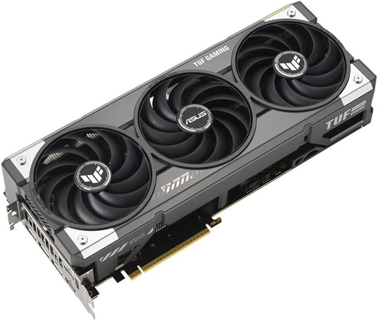 ASUS TUF Gaming GeForce RTX 5070 Ti Overclocked Edition Graphics Card – 16GB GDDR6, PCIe 4.0, Military-Grade Components, Axial-Tech Fans, Dual Ball Bearings