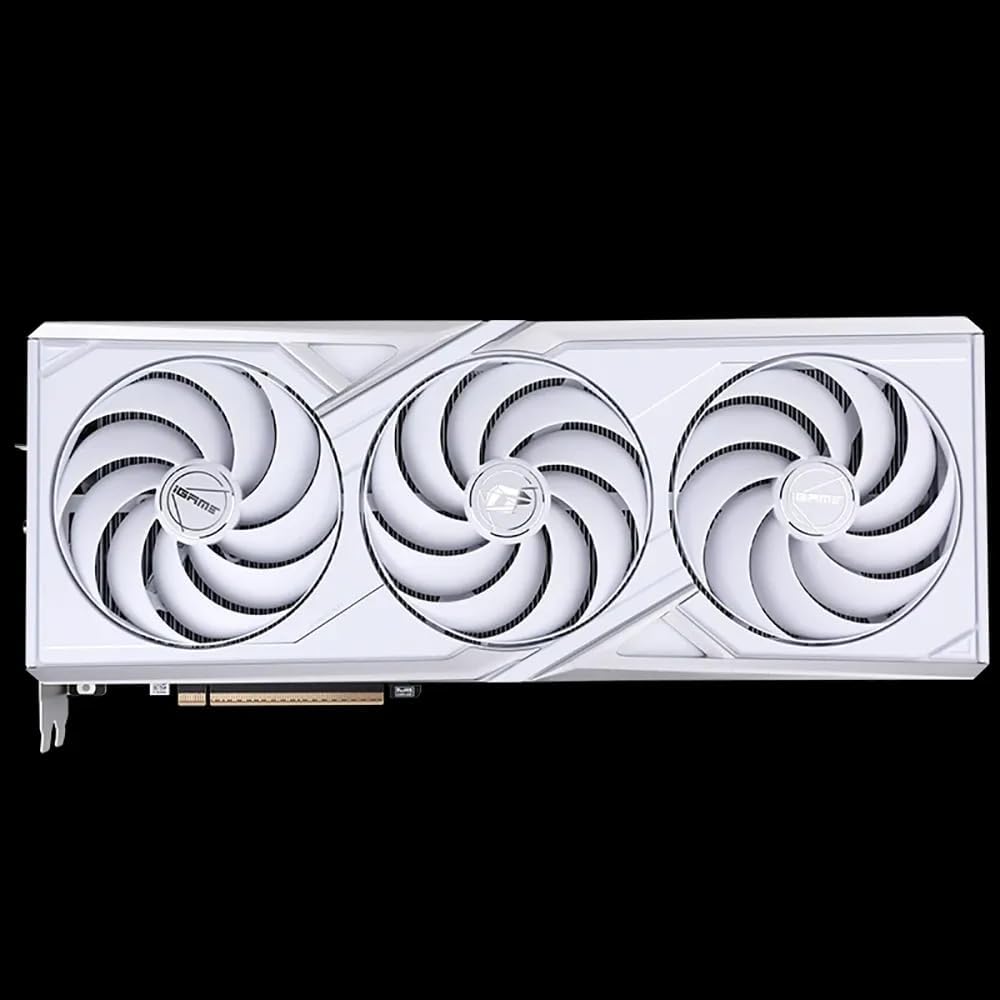 Colorful iGame GeForce RTX 5080 Ultra W OC 16GB GDDR7 Graphics Card – 256-bit, Triple Fan Cooling, DLSS 3.5, Ray Tracing, HDMI 2.1, DisplayPort 2.1, RGB Lighting – White Edition
