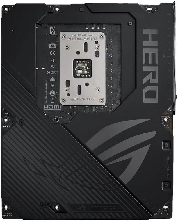 ASUS ROG Crosshair X870E Hero Gaming Motherboard – AMD AM5 Socket, X870E Chipset, PCIe 5.0, USB4, Wi-Fi 7