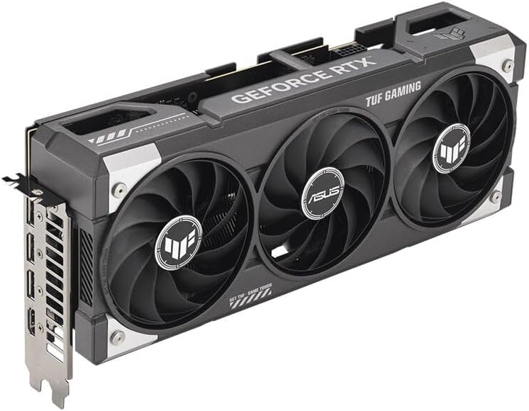 ASUS TUF Gaming GeForce RTX 5060 Ti Overclocked Edition Graphics Card – 8GB GDDR6, PCIe 4.0, Military-Grade Components, Axial-Tech Fans, Dual Ball Bearings