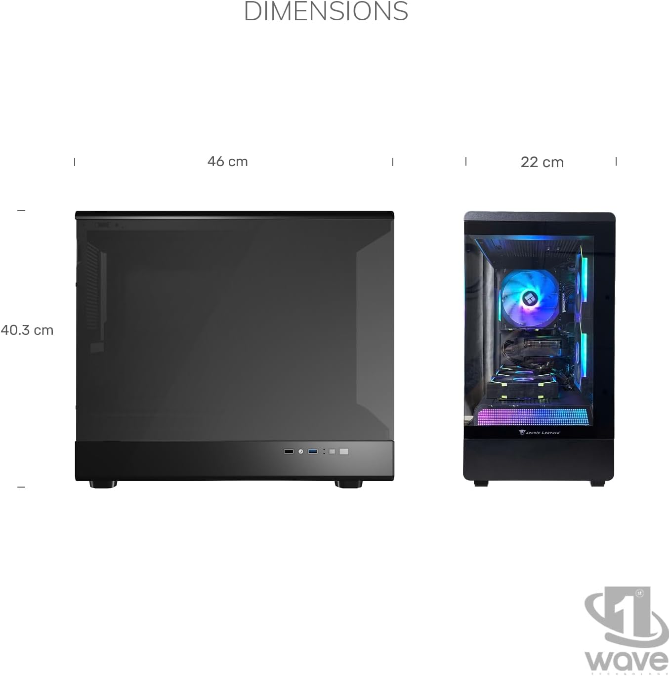 First Wave WildForge Gaming PC – Intel i7-13700F, 8GB RTX 5060 Graphics Graphics, 16GB DDR5 RGB RAM, 1TB NVMe SSD, WiFi, ARGB Intelligent Cooling, Win 1 Pro, 2Y Warranty – High-Performance Desktop
