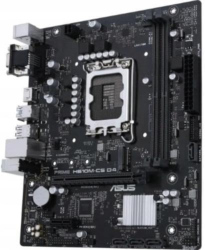 ASUS PRIME H610M-K-AE   Micro-ATX LGA1700 Motherboard with DDR4 Support, PCIe 4.0, M.2 Slot, Realtek 1Gb Ethernet, HDMI, D-Sub, USB 3.2 Gen 1, SATA 6 Gbps, COM Header, RGB Header.