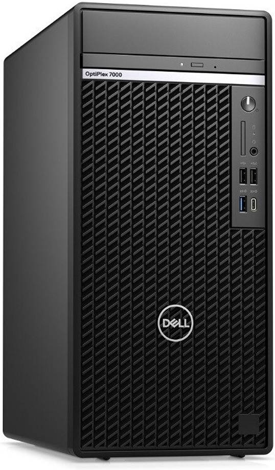 Dell OptiPlex 7010 MT PC, Intel Core i7-13700 2.10 GHz, 16GB RAM, 1 TB HDD+512GB SSD, Intel UHD Graphics 770, Keyboard & Mouse, DOS, Black | 7010 OPTIPLEX