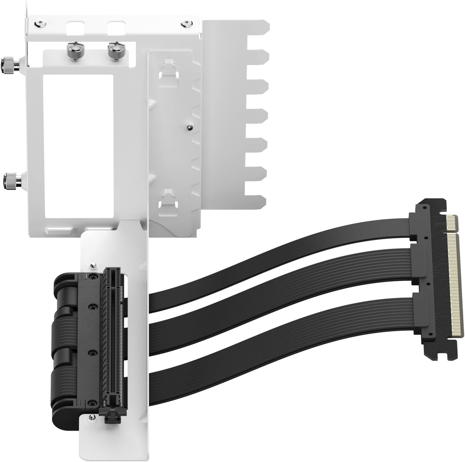 Fractal Design Flex 2 PCIe 4.0 White Mount Kit – Vertical GPU Mount for Stylish Display & Optimal Cooling