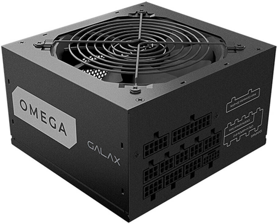 GALAX OMEGA GLX850 850W Fully Modular Power Supply – 80 Plus Gold Certified, Japanese Capacitors, Silent 120mm Fan, PCIe 5.0 Ready, Compact Design for Gaming & High-Performance PCs