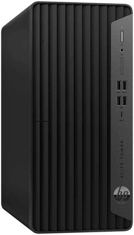 HP Elite Tower 800 G9 Desktop Computer, Intel Core i5-12500 Processor, 8GB RAM, 1TB SSD, Intel UHD Graphics 730, HP 125 Wired English Keyboard & Mouse, FreeDOS, Black | A28GJPA