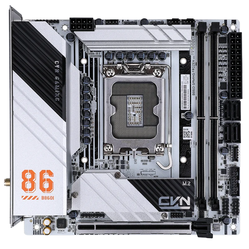 Colorful CVN B860I GAMING FROZEN V20 Mini-ITX Motherboard – Intel B860, LGA 1700, DDR5/DDR4, PCIe 5.0, M.2 Slots, WiFi 6, High-Performance Gaming Board, Frozen Design