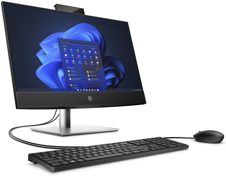 HP ProOne 440 G9 AIO Desktop PC, 24"  FHD  IPS Display, Intel Core i5 12400T, 8GB RAM, 512GB SSD, Intel UHD Graphics 730, HP 125 Wired KB & HP 125 Wired Mouse, Win 11 Pro, Black | 6B1K4EA