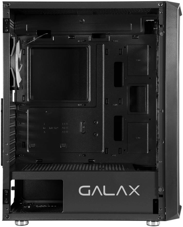 GALAX Revolution 07 ATX Mid-Tower Gaming PC Case – Tempered Glass Side Panel, SPCC Construction, Supports Up to 360 mm Radiator & 330 mm GPU, Black