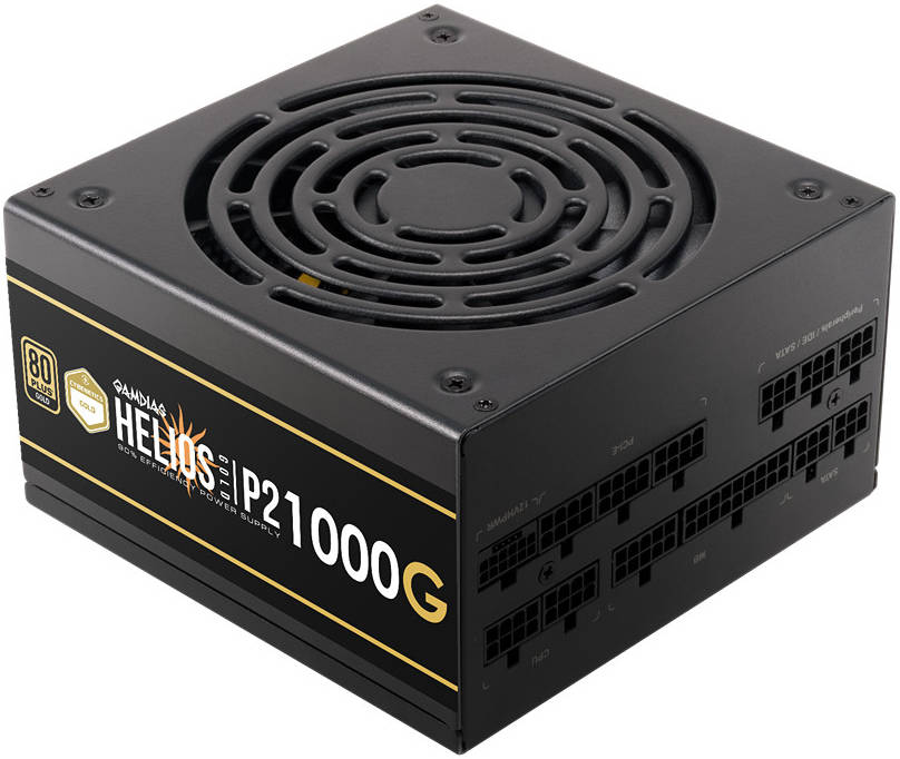 GAMDIAS HELIOS P2-1000 80+ Gold Gen 5 Fully Modular Power Supply – 1000W High-Efficiency PSU