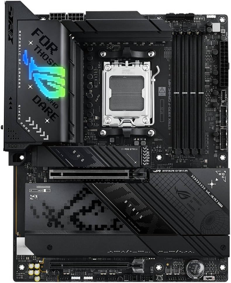 ASUS ROG Strix X870-F Gaming WiFi Motherboard – AMD AM5 Socket, X870 Chipset, PCIe 5.0, USB4, Wi-Fi 7