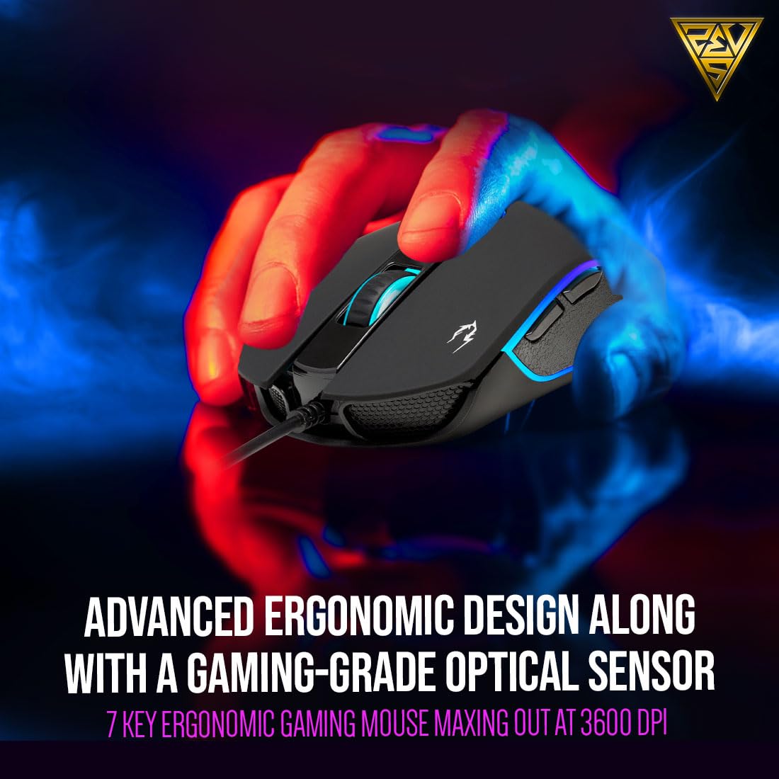 GAMDIAS ARES P2 Lite 2-IN-1 Wired Keyboard & Mouse Combo – Gaming & Office Bundle, Compact and Durable