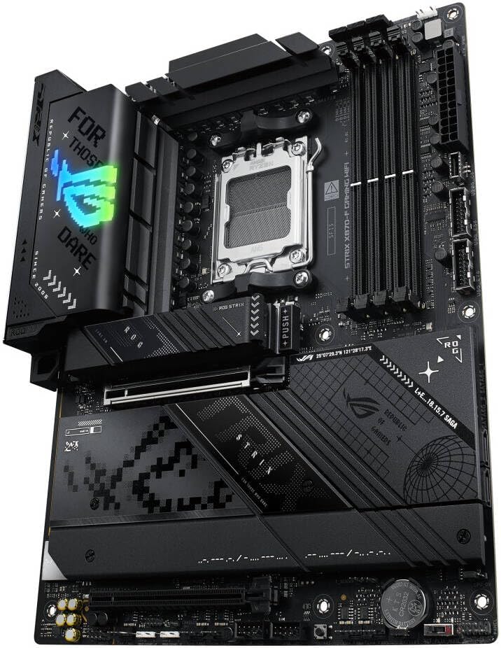 ASUS ROG Strix X870-F Gaming WiFi Motherboard – AMD AM5 Socket, X870 Chipset, PCIe 5.0, USB4, Wi-Fi 7