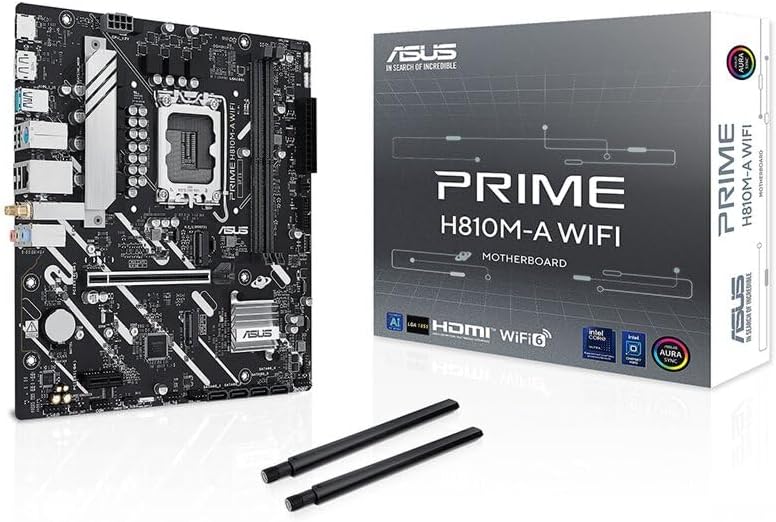 ASUS Prime B760M-R D4 Motherboard – LGA1700, Intel B760 Chipset, DDR4, USB 5Gbps, Micro-ATX