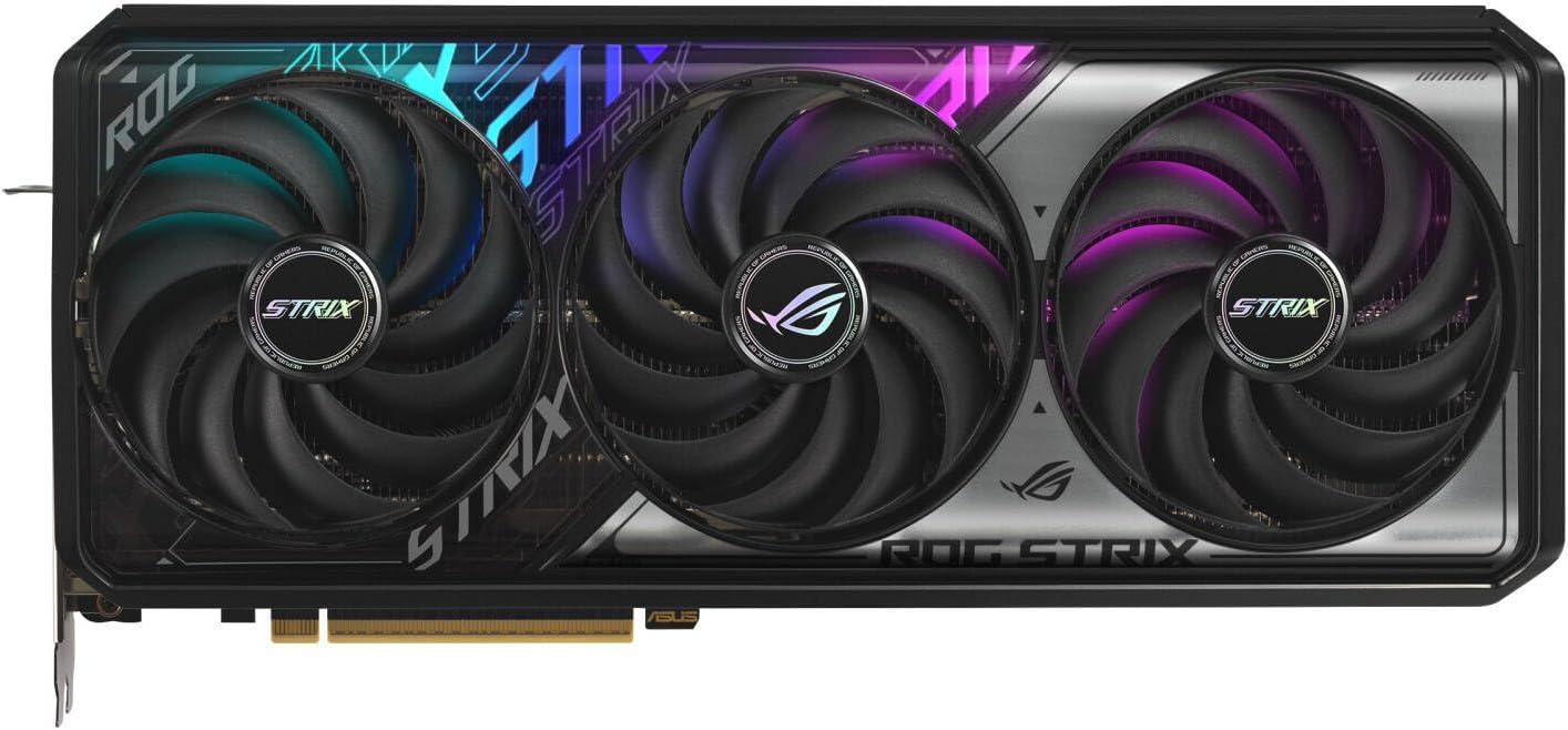 ASUS ROG Strix GeForce RTX 5070 Ti Overclocked Edition Gaming Graphics Card – 16GB GDDR6, PCIe 4.0, Dual Fan Cooling, Ray Tracing, Aura Sync