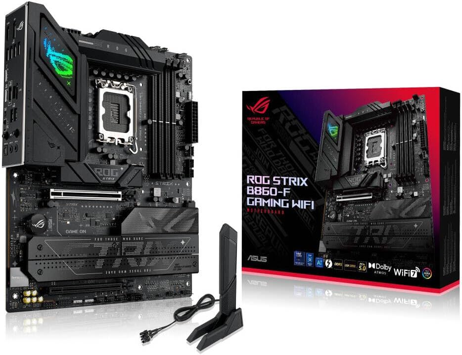 ASUS ROG Strix B860-F Gaming WiFi Motherboard – LGA1851 Socket, B860 Chipset, ATX