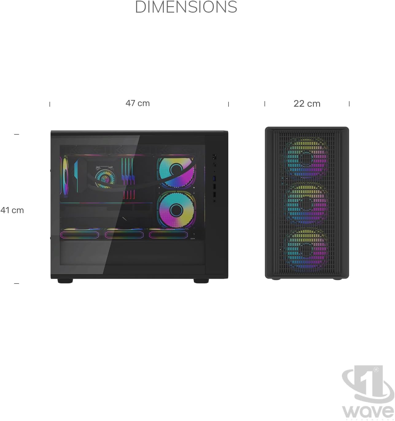 First Wave StormX Gaming PC – AMD Ryzen 5-7600, 16GB RTX 5060 Ti Graphics, DDR5 RGB RAM, 2TB SSD (1TB NVMe + 1TB SATA), WiFi, ARGB Cooling, Windows 11 Pro, 2Y Warranty