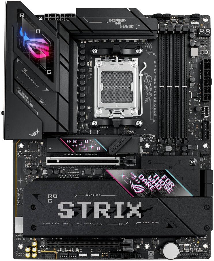 ASUS ROG Strix B850-E Gaming WiFi Motherboard – AMD AM5 Socket, B850 Chipset, PCIe 5.0, Wi-Fi 6E