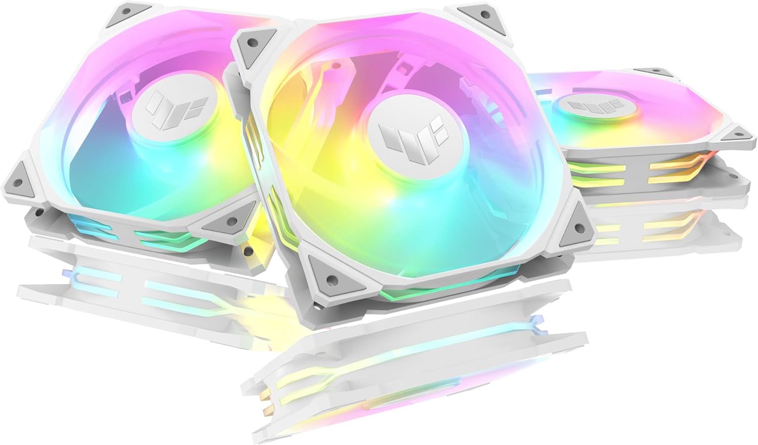 ASUS TUF Gaming TR120 ARGB Standard Blade Fan Triple Pack (White Edition)