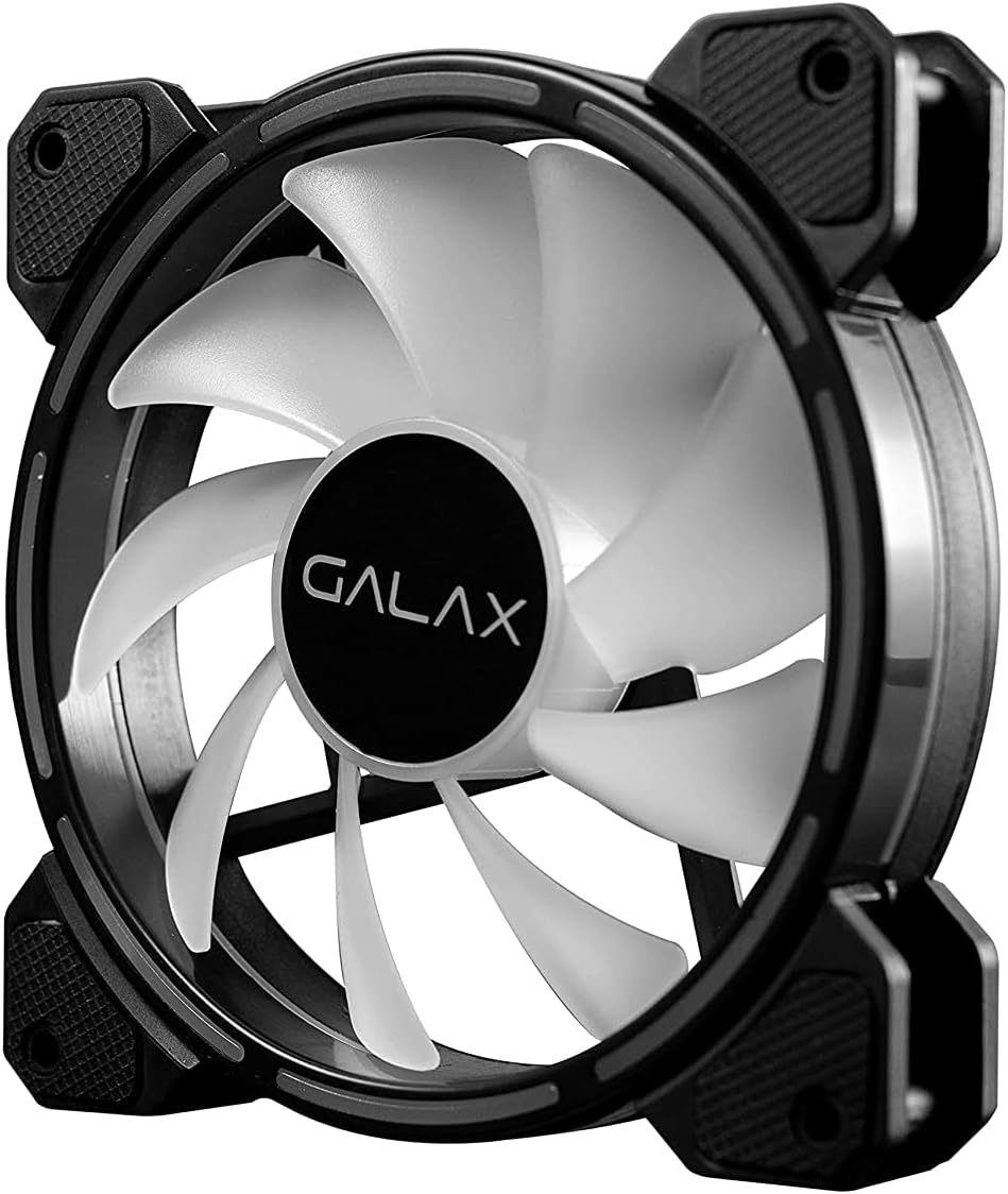 GALAX Vortex Wind-01 120 mm ARGB Case Fan – High-Airflow Silent Hydraulic Bearing Fan, 3-Pin + 5 V Addressable ARGB, Low Noise