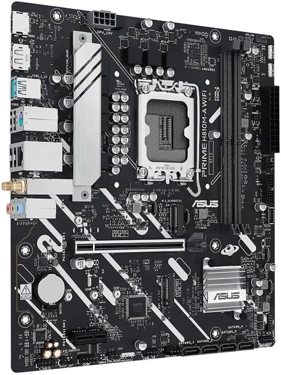 ASUS Prime B760M-R D4 Motherboard – LGA1700, Intel B760 Chipset, DDR4, USB 5Gbps, Micro-ATX