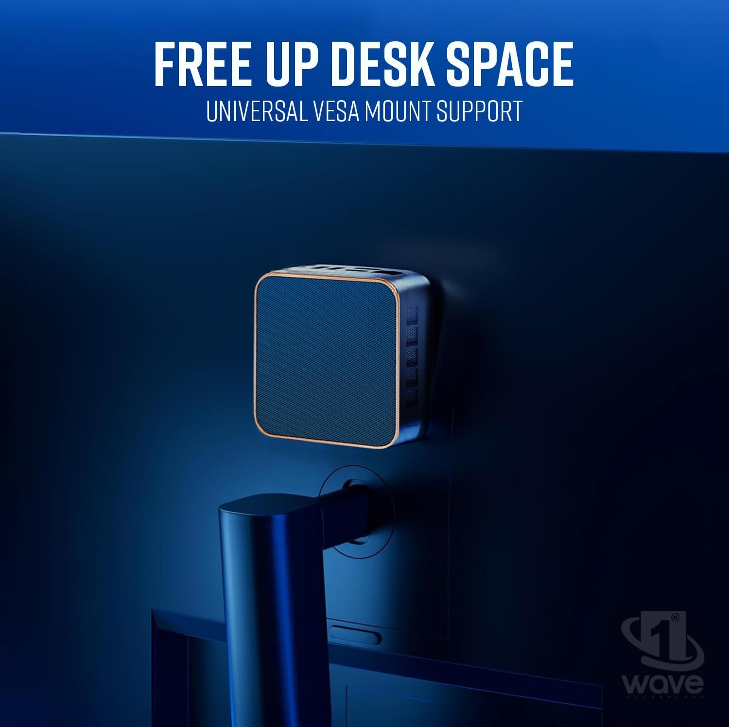 First Wave MicroStorm M5 Mini PC – Intel Core i5-12450H, RAM, SSD, Mini Desktop PC with USB-C, Triple 4K Display, Ethernet RJ45, WiFi 6, BT 5.2, VESA Monitor Mount, Perfect for Office & Home