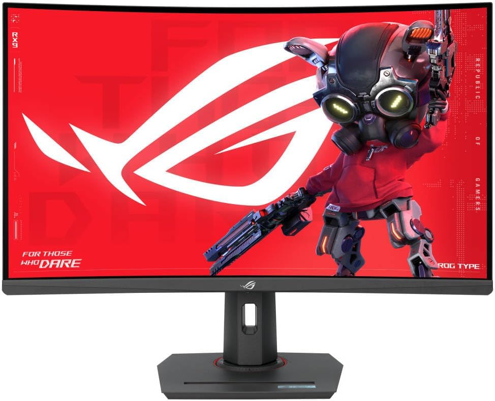ASUS ROG Strix XG32WCMS Gaming Monitor – 32", 2560x1440 QHD, 280Hz, 1ms Response, DisplayPort + HDMI + USB-C, Black
