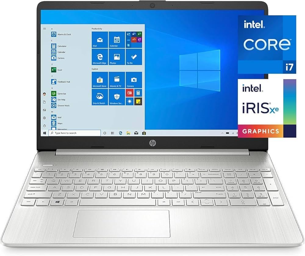 HP LAP 15-fd0458nia i7-1255U 8GB 512GB SSD Intel? Iris? X? Graphics 15.6 FHD BACKLIT SILVER