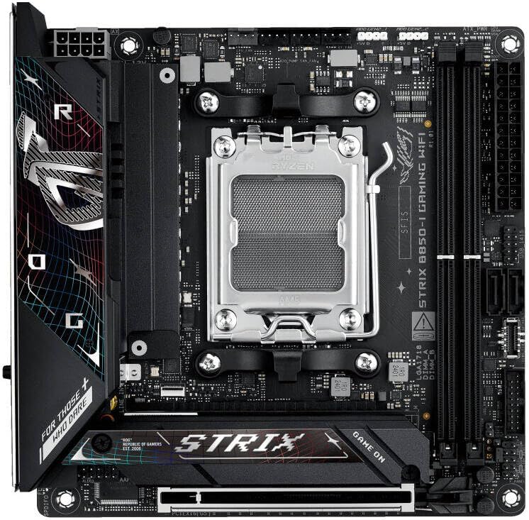ASUS ROG Strix B850-I Gaming WiFi Mini-ITX Motherboard – AMD AM5 Socket, B850 Chipset, PCIe 5.0, Wi-Fi 6E