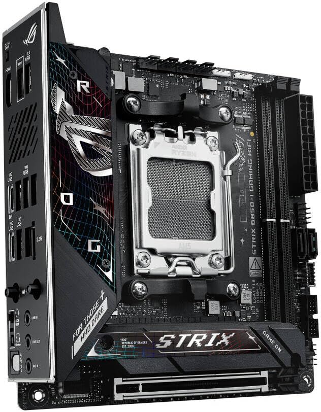 ASUS ROG Strix B850-I Gaming WiFi Mini-ITX Motherboard – AMD AM5 Socket, B850 Chipset, PCIe 5.0, Wi-Fi 6E