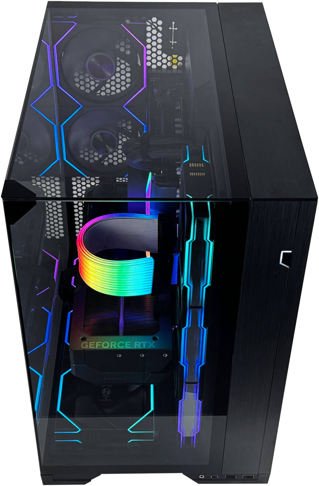 Crystal Gaming PC - AMD Ryzen 9 9950X3D 16 Cores 32 Threads, NVIDIA RTX 5080 16GB, 32GB DDR5 RAM 6000MHz, 1TB SSD Gen 5, 850W 80 PLUS PSU, 360mm Liquid CPU Cooler, Wi-Fi + BT