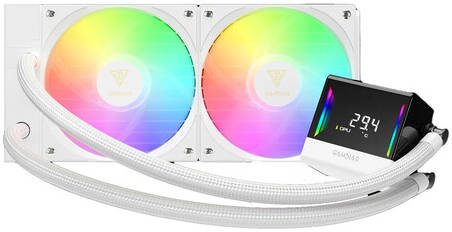 GAMDIAS CHIONE E4-240 White RGB Liquid CPU Cooler – 240mm High-Performance Water Cooling System