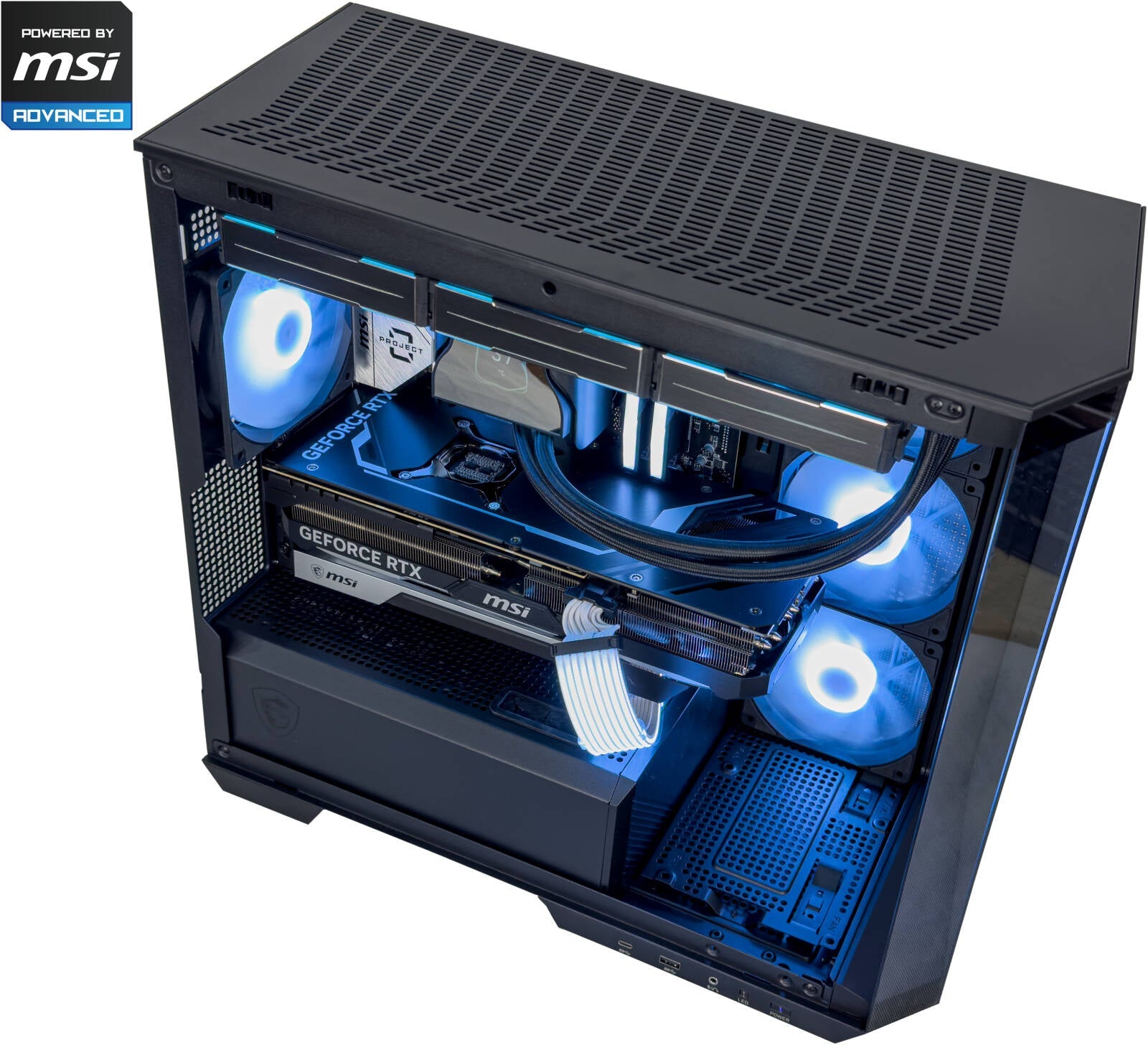 PROJECT ZERO Gaming PC - Intel Core i9-14900K 24 Cores 32 Threads, AMD Radeon RX 6900 XT 16GB, 32GB DDR5 RAM 6400MHz, 1TB SSD Gen 4, 1000W 80 PLUS Gold PSU, 360mm Liquid Cooler, Wi-Fi + BT