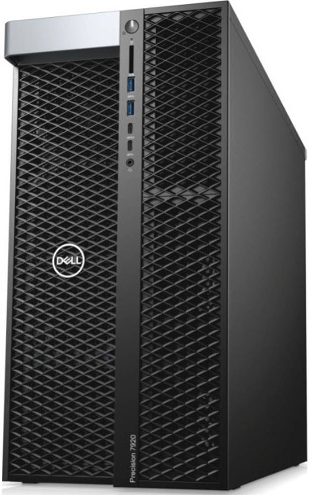 Dell Precision T7920 Workstation, Intel Xeon Gold 5220R (2.2-3.9GHz, 125W), 2.5" 512GB SATA SSD, 32GB Memory, Windows 10 Pro, 8x DVD+, -RW, Black | D-WS-T7920-PSS