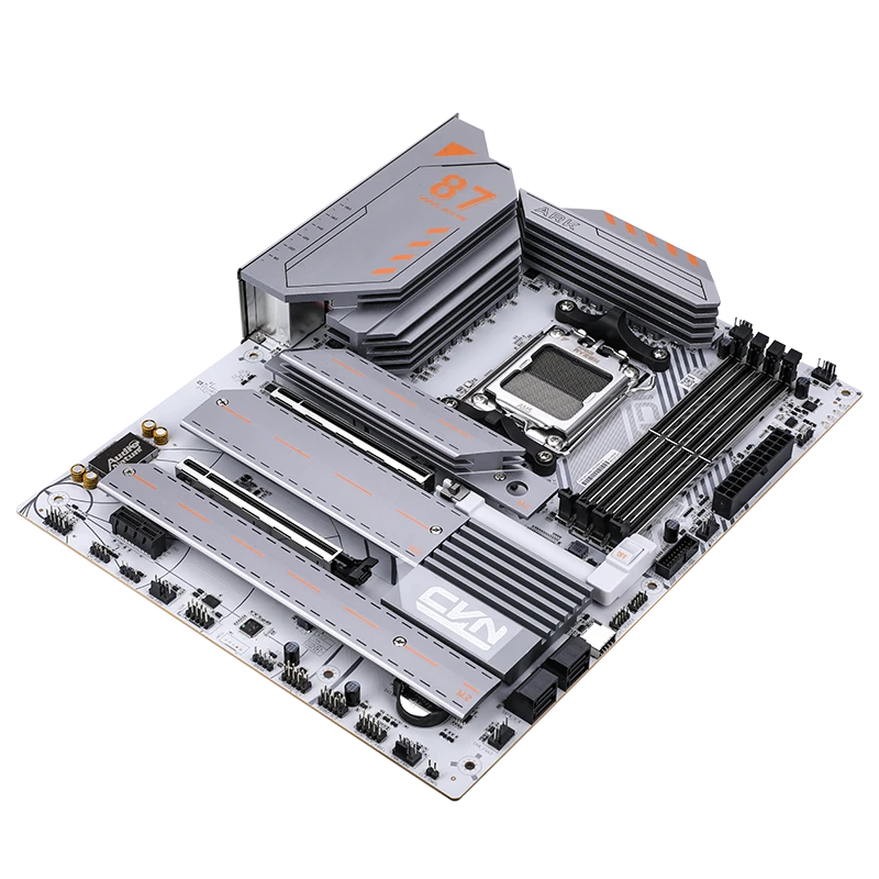 Colorful CVN X870 ARK FROZEN V14 ATX Motherboard – AMD X870, AM5 Socket, DDR5, PCIe 5.0, M.2 Slots, WiFi 6, High-Performance Gaming & Overclocking Board