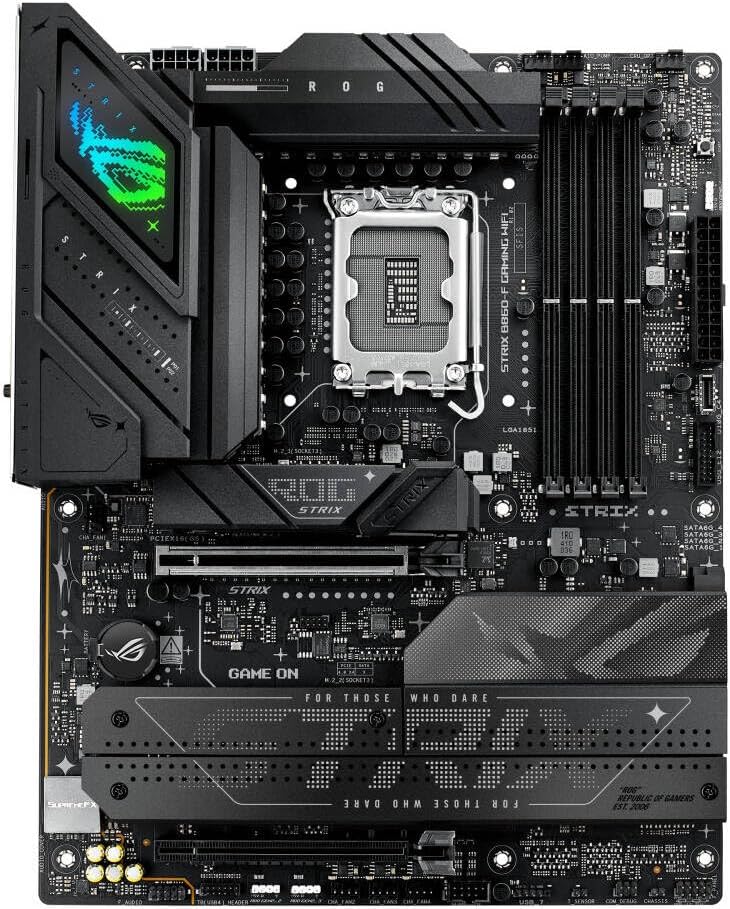 ASUS ROG Strix B860-F Gaming WiFi Motherboard – LGA1851 Socket, B860 Chipset, ATX