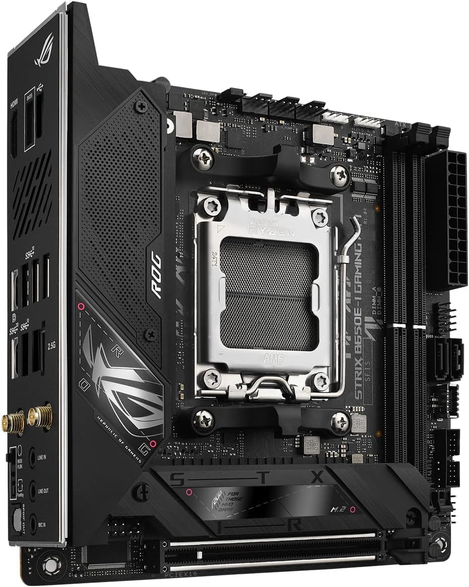 ASUS ROG Strix B650E-I Gaming WiFi Mini-ITX Motherboard – AMD AM5 Socket, B650E Chipset, USB 3.2 Gen 2