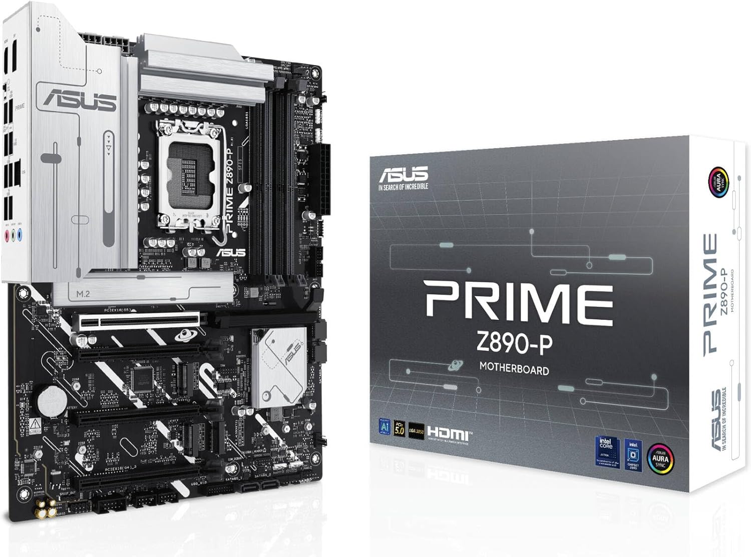 ASUS Prime Z890-P Motherboard – LGA1851 Socket, Z890 Chipset, USB 20Gbps