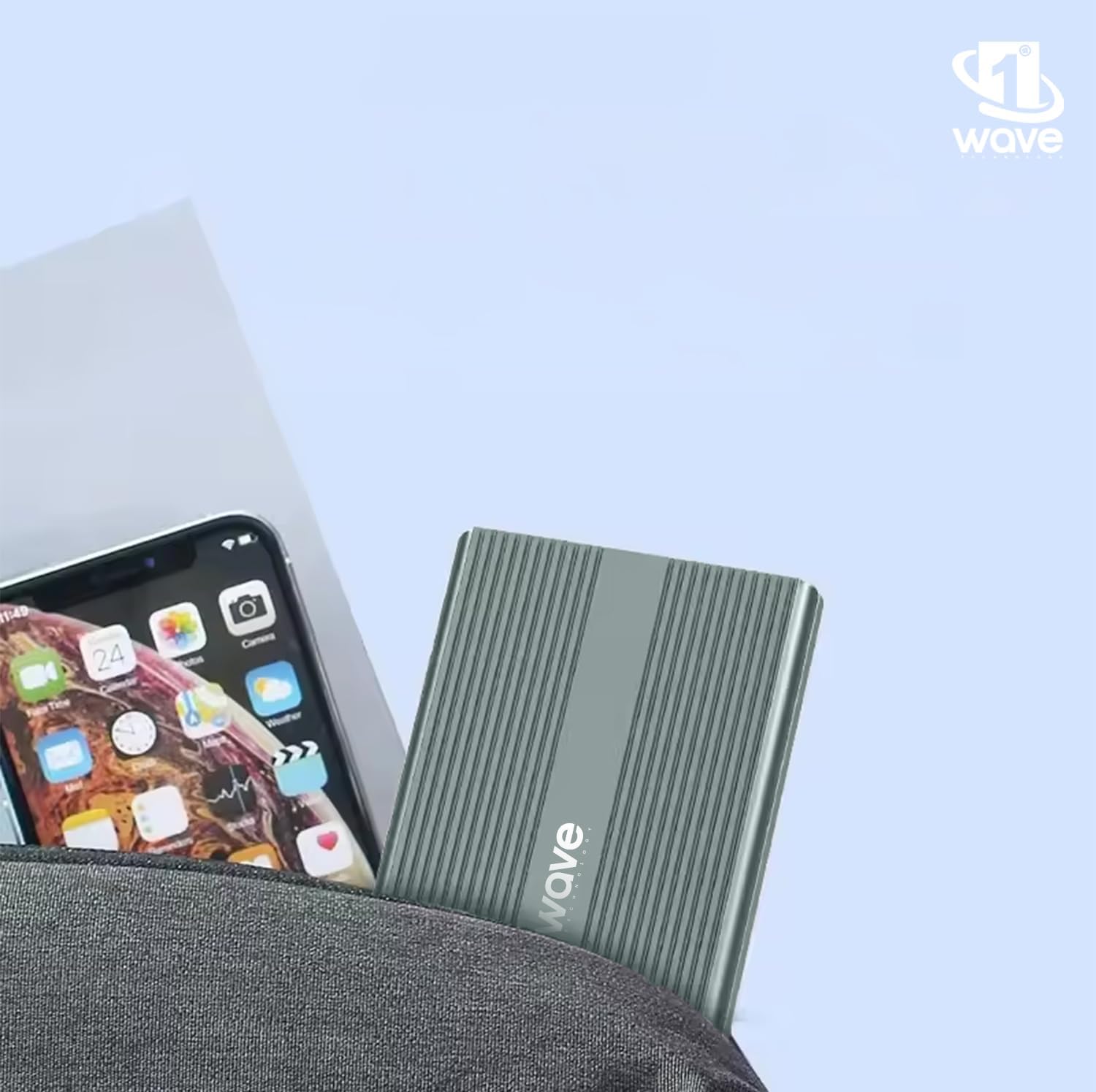 First Wave TwinDrive Dual NVMe SSD Enclosure – USB-C 3.2 Gen 2 (10Gbps), Aluminum Alloy Body, Tool-Free Installation, Dual-Bay External SSD Case for NVMe M.2 PCIe SSDs, Metallic Grey