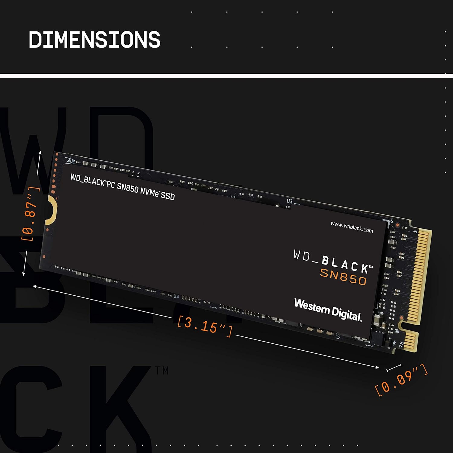 WD_BLACK PCIe 1000GB M.2 NVMe SSD – High-Performance Internal Storage for Gaming & Workstations